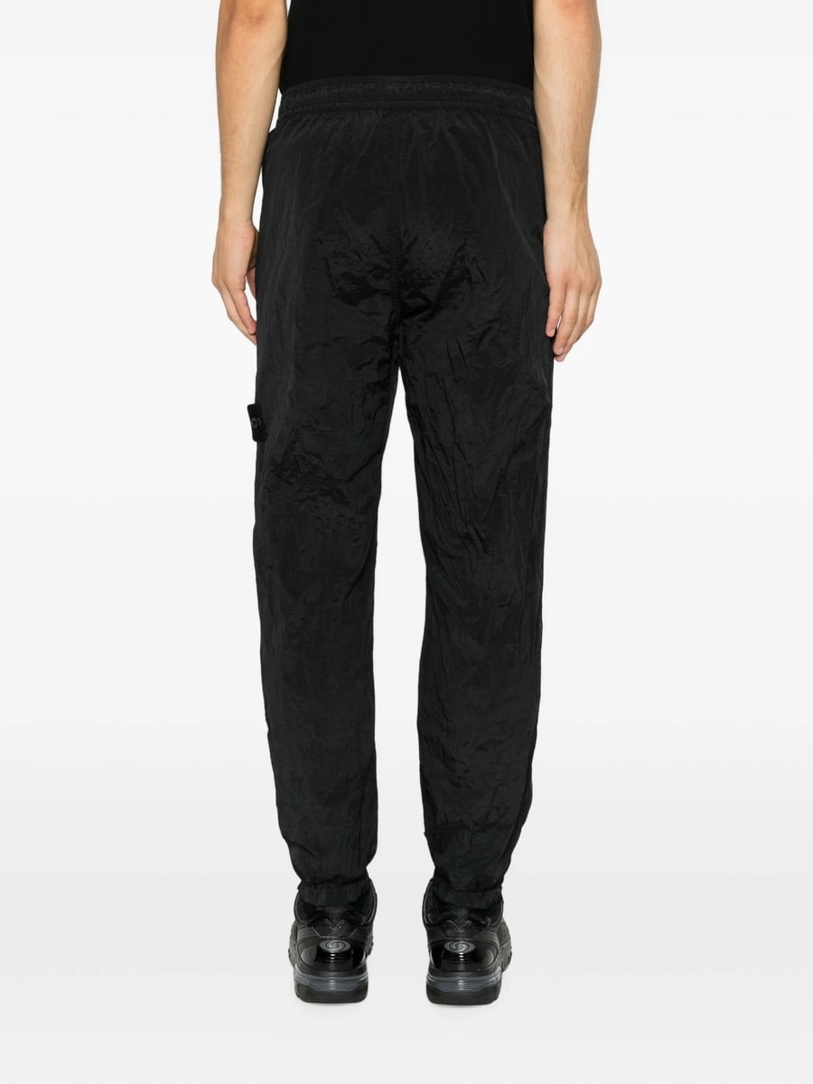 Stone Island Stone Island Logo-patch Crinkled Track Pants, view 2