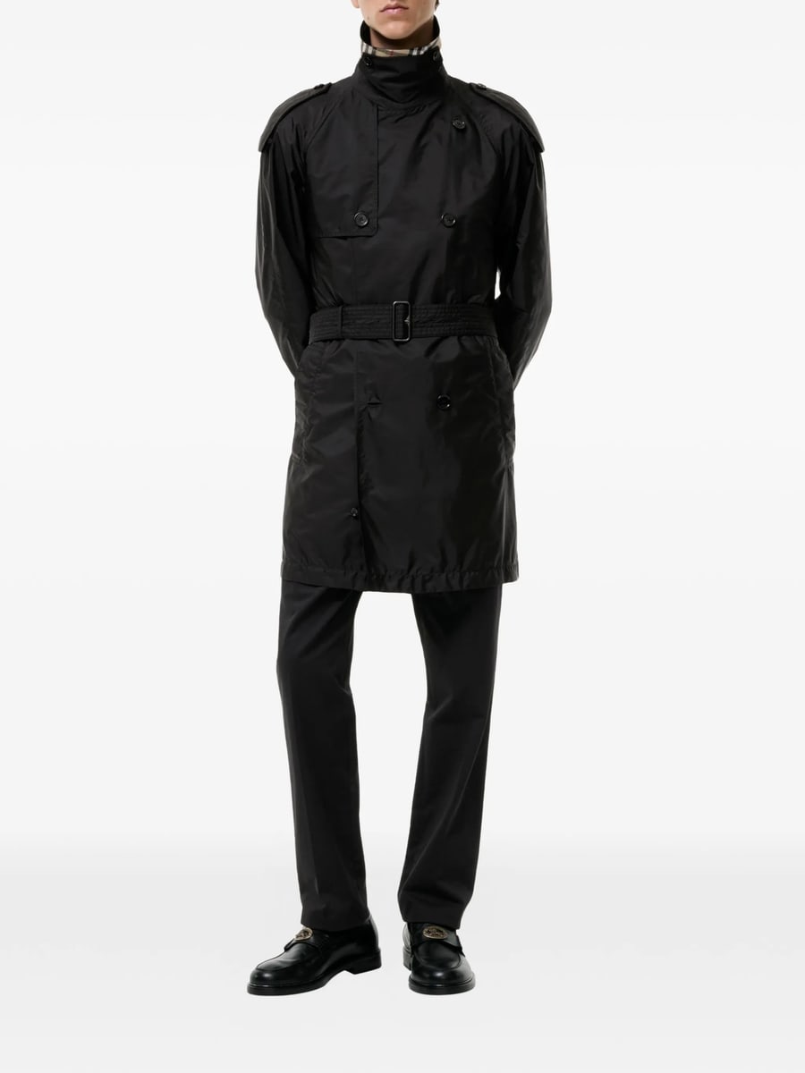 Burberry Burberry Mid-length Nylon Leadenham Trench Coat, view 2