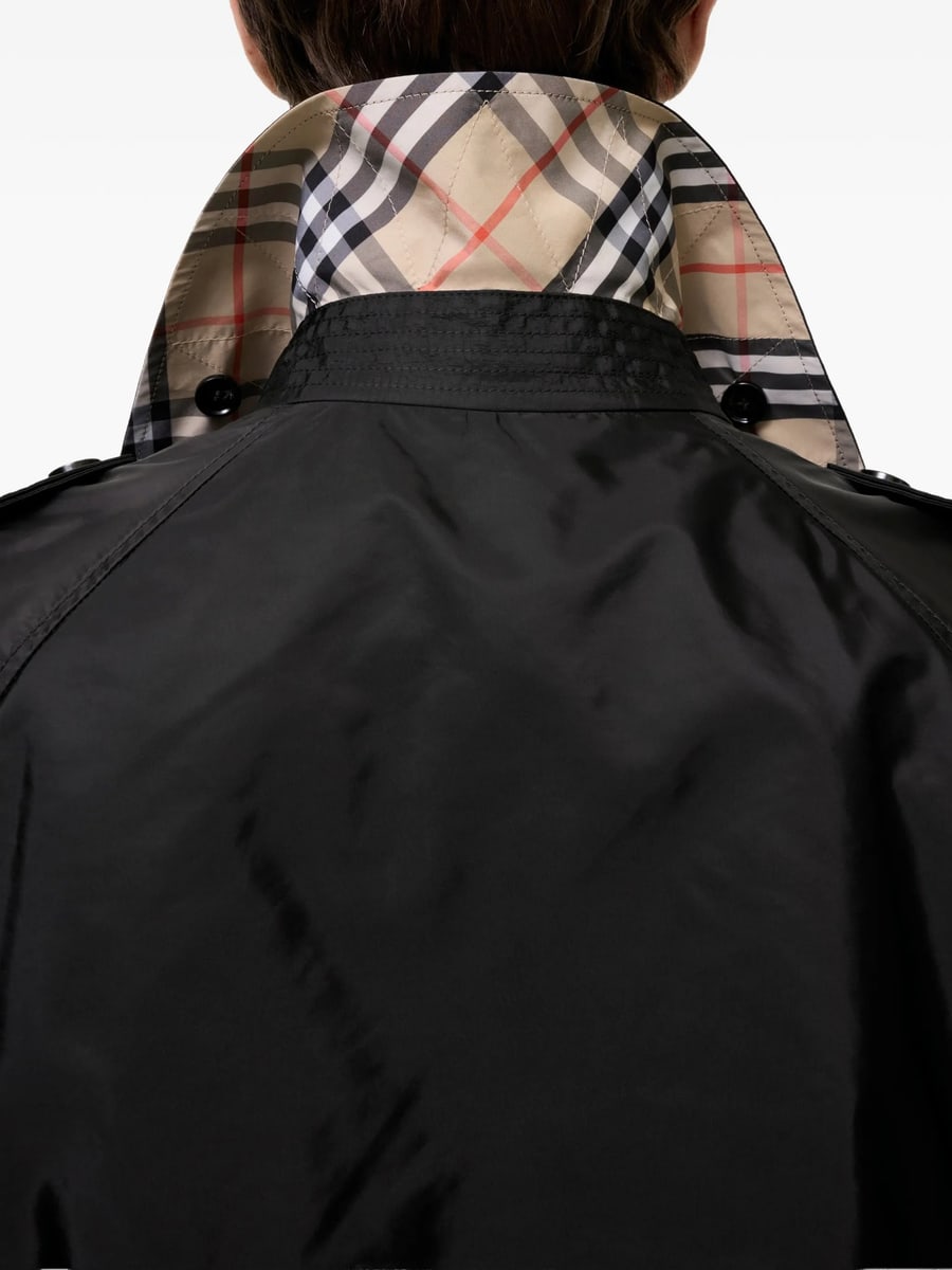 Burberry Burberry Mid-length Nylon Leadenham Trench Coat, view 4