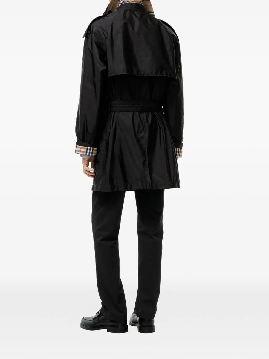Burberry Burberry Mid-length Nylon Leadenham Trench Coat, view 5
