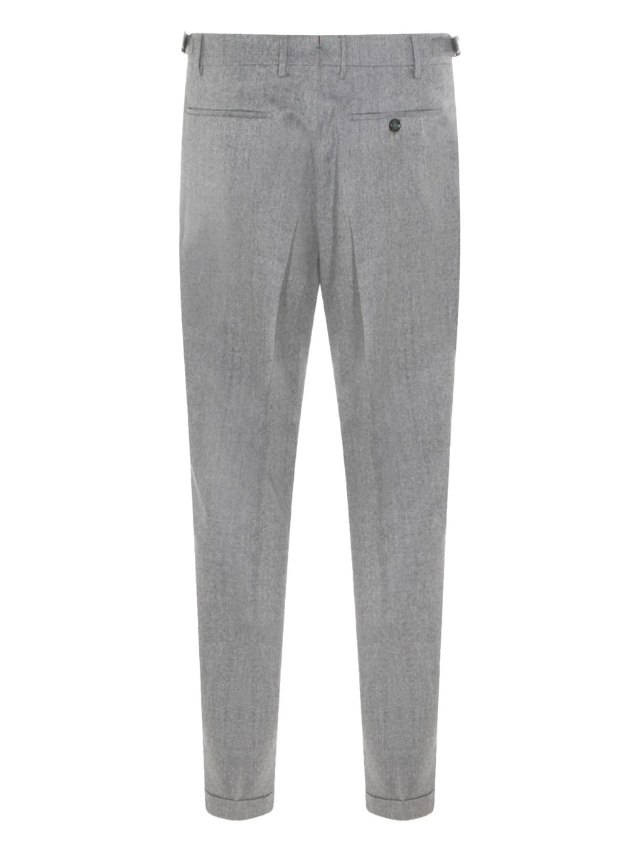 Berwich Berwich Button-fastening Pleated Trousers, view 2
