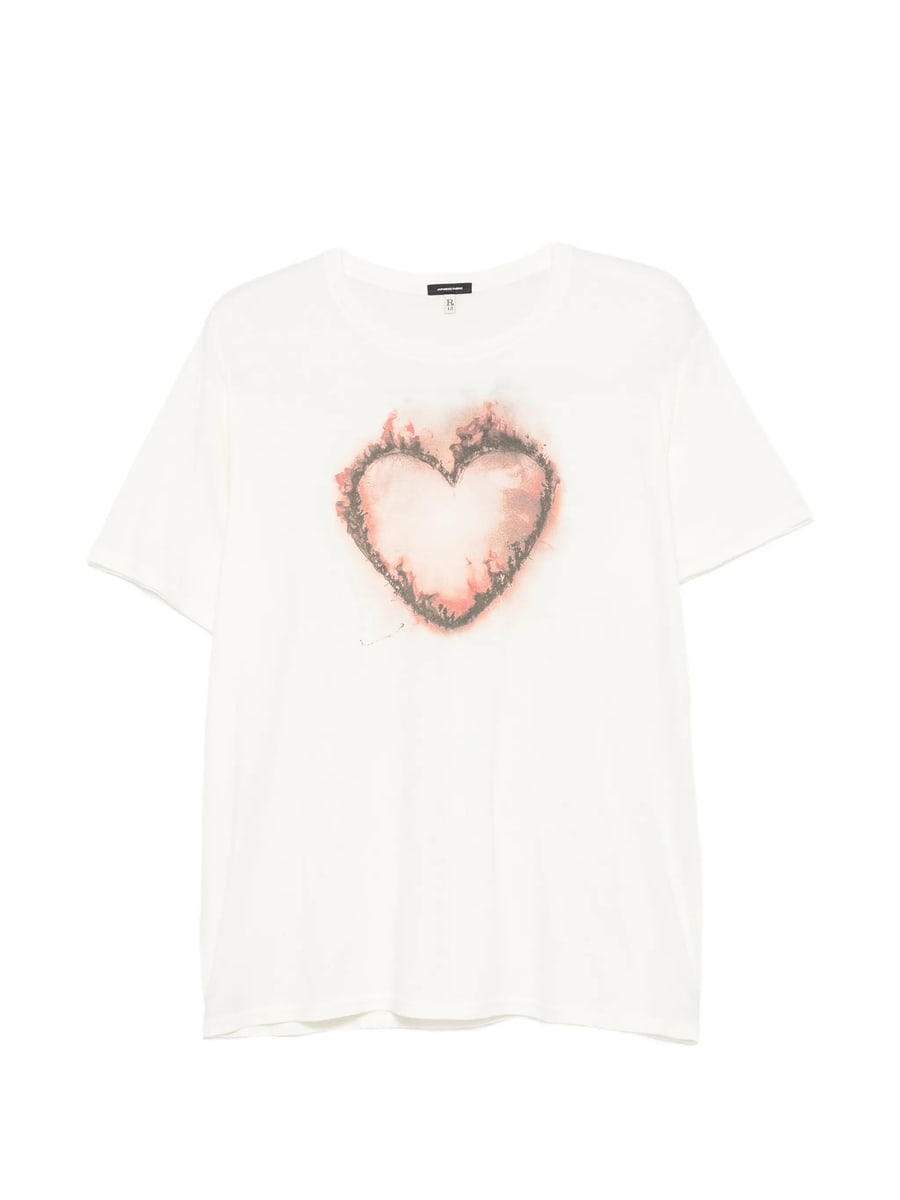 R13 R13 Heart-print T-shirt