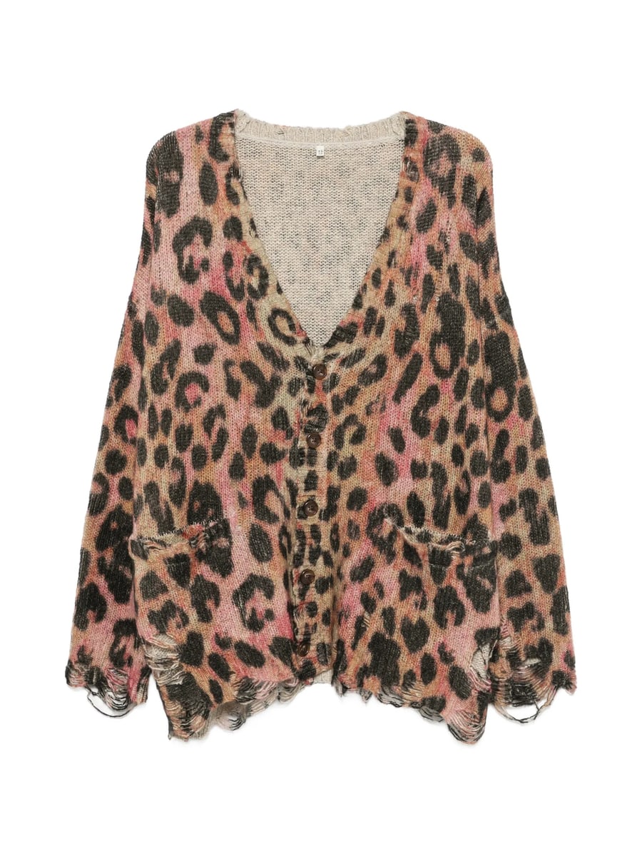R13 R13 Leopard-print Cardigan