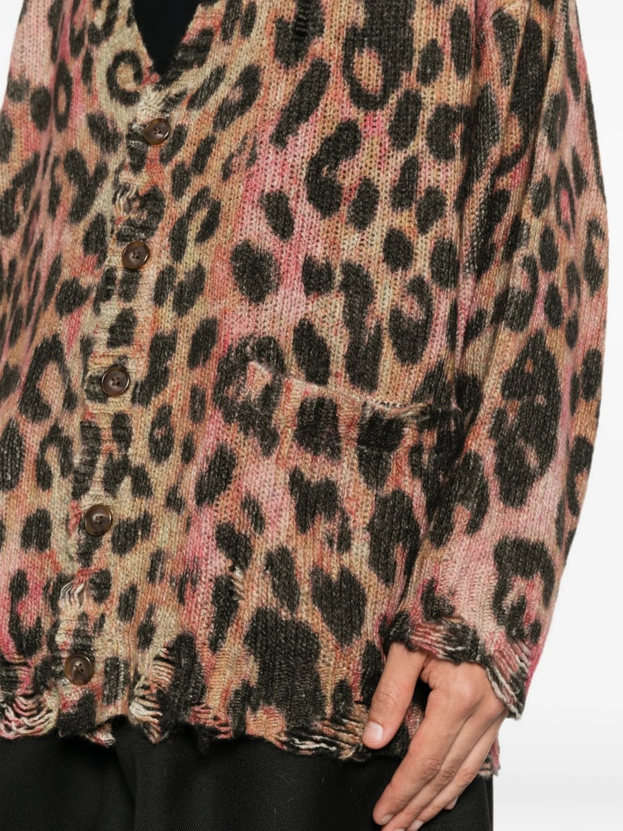 R13 R13 Leopard-print Cardigan, view 3