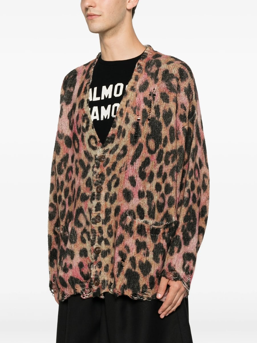 R13 R13 Leopard-print Cardigan, view 4