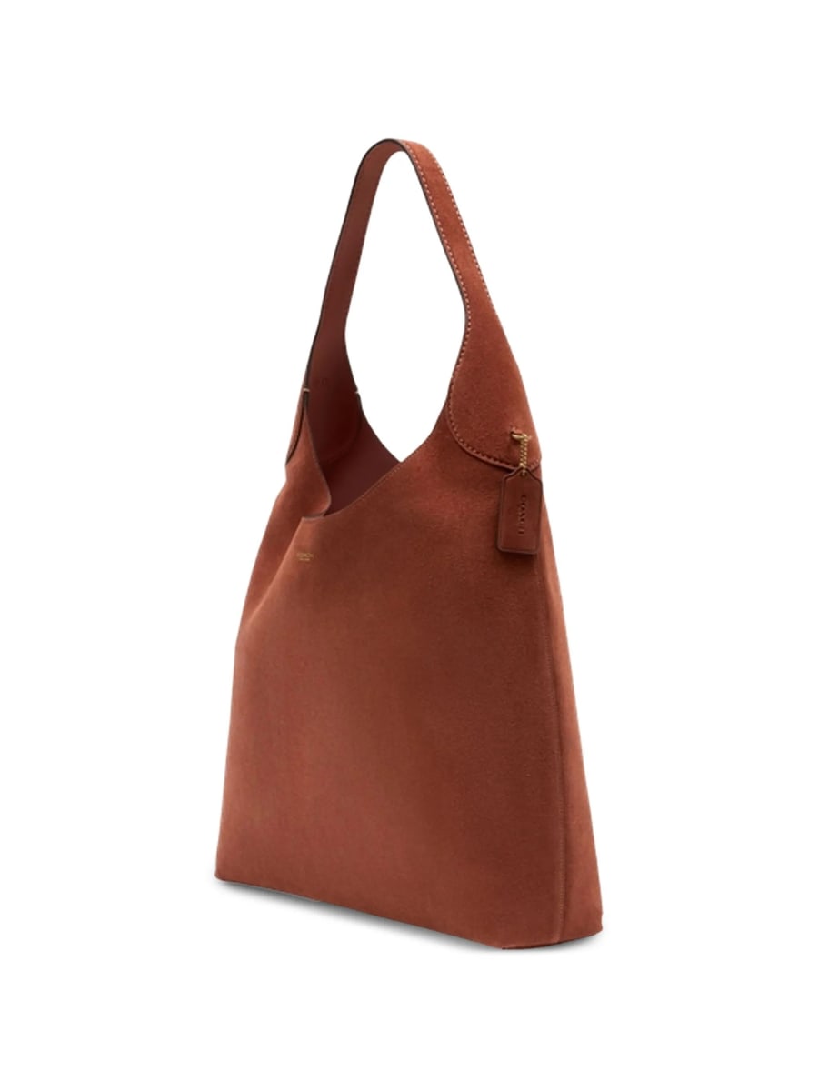 Coach Coach Brooklyn 39 Suede Logo-print Tote Bag, view 2