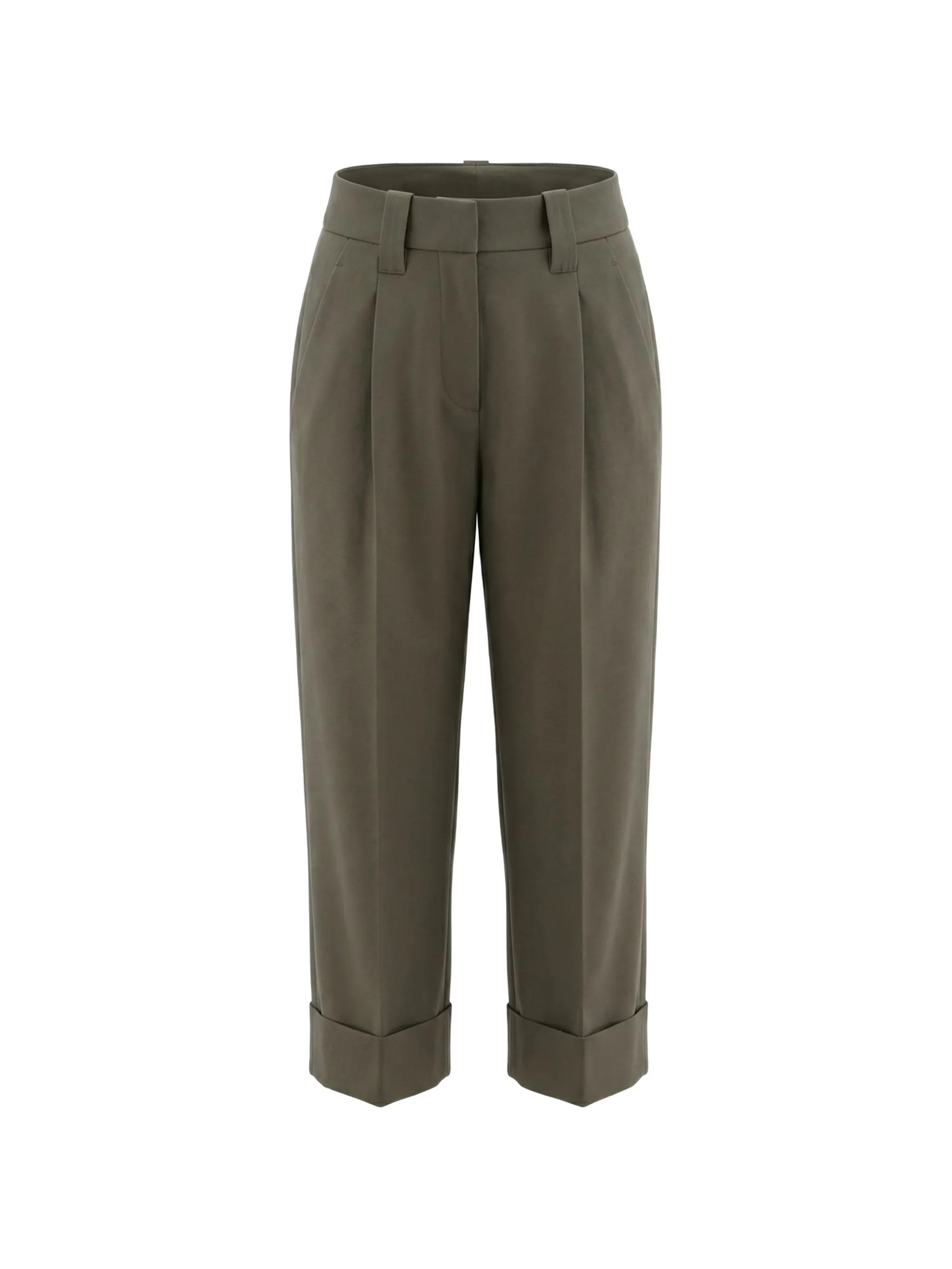 Brunello Cucinelli Brunello Cucinelli Pleated-detail Turn-up Trousers