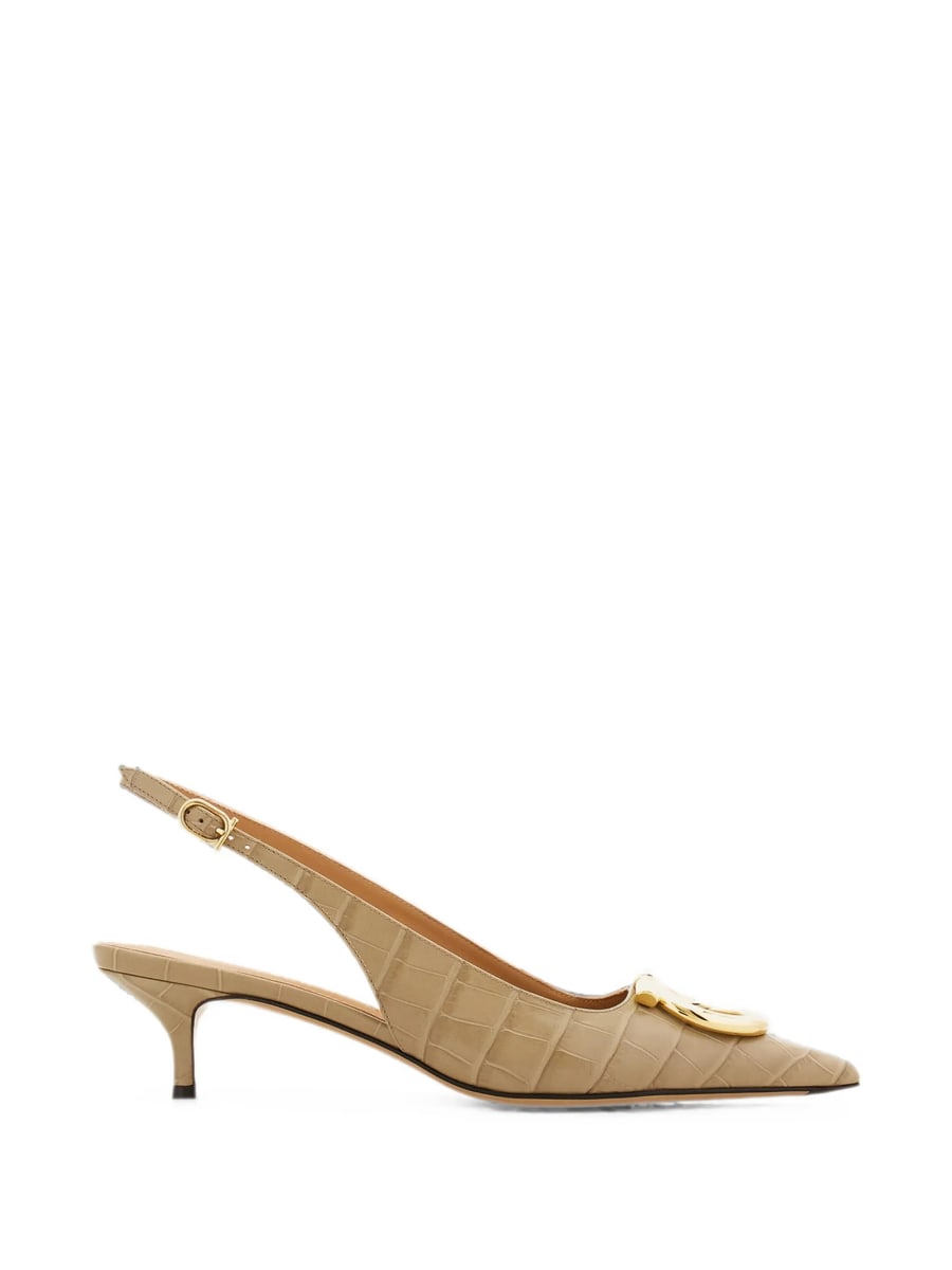 Ferragamo Ferragamo Maxi Gancini Slingback Pumps