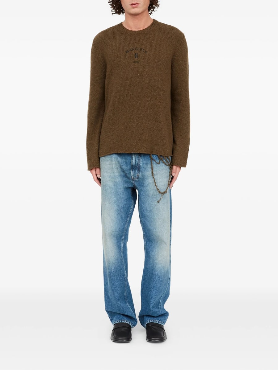 MM6 Maison Margiela Mm6 Maison Margiela Wool-blend Jumper, view 4