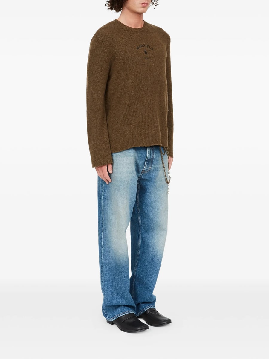 MM6 Maison Margiela Mm6 Maison Margiela Wool-blend Jumper, view 5