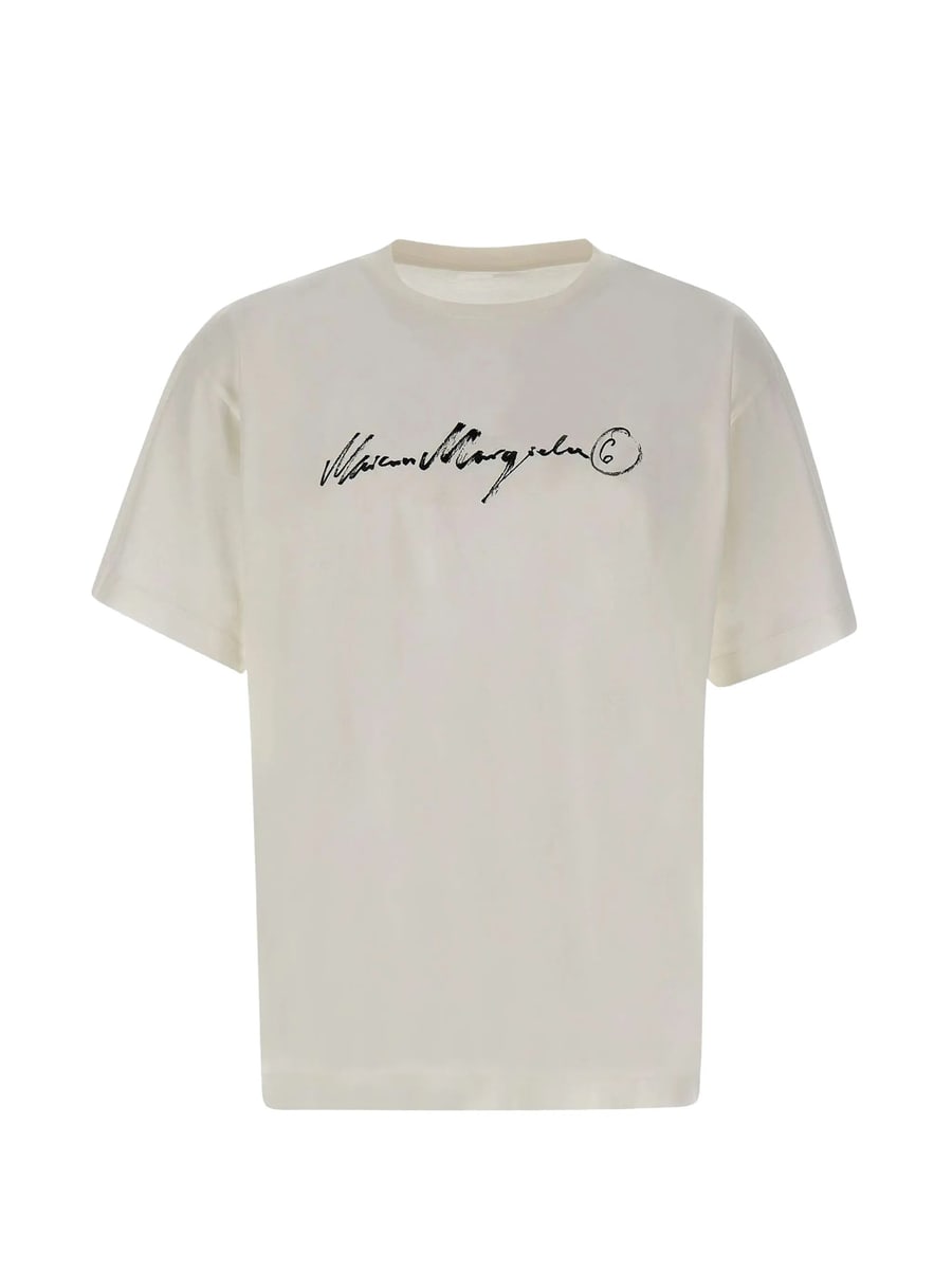 MM6 Maison Margiela Mm6 Maison Margiela Signature-print T-shirt