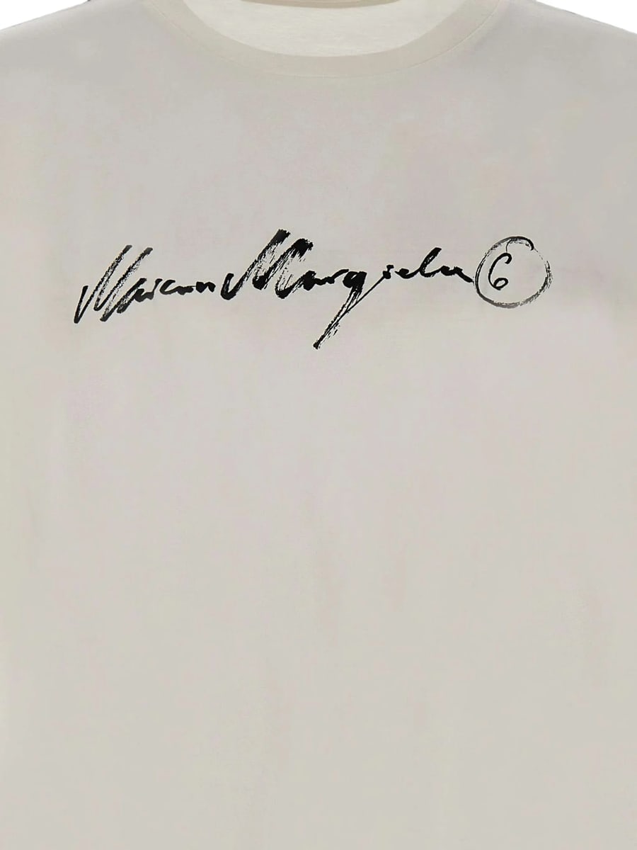 MM6 Maison Margiela Mm6 Maison Margiela Signature-print T-shirt, view 2