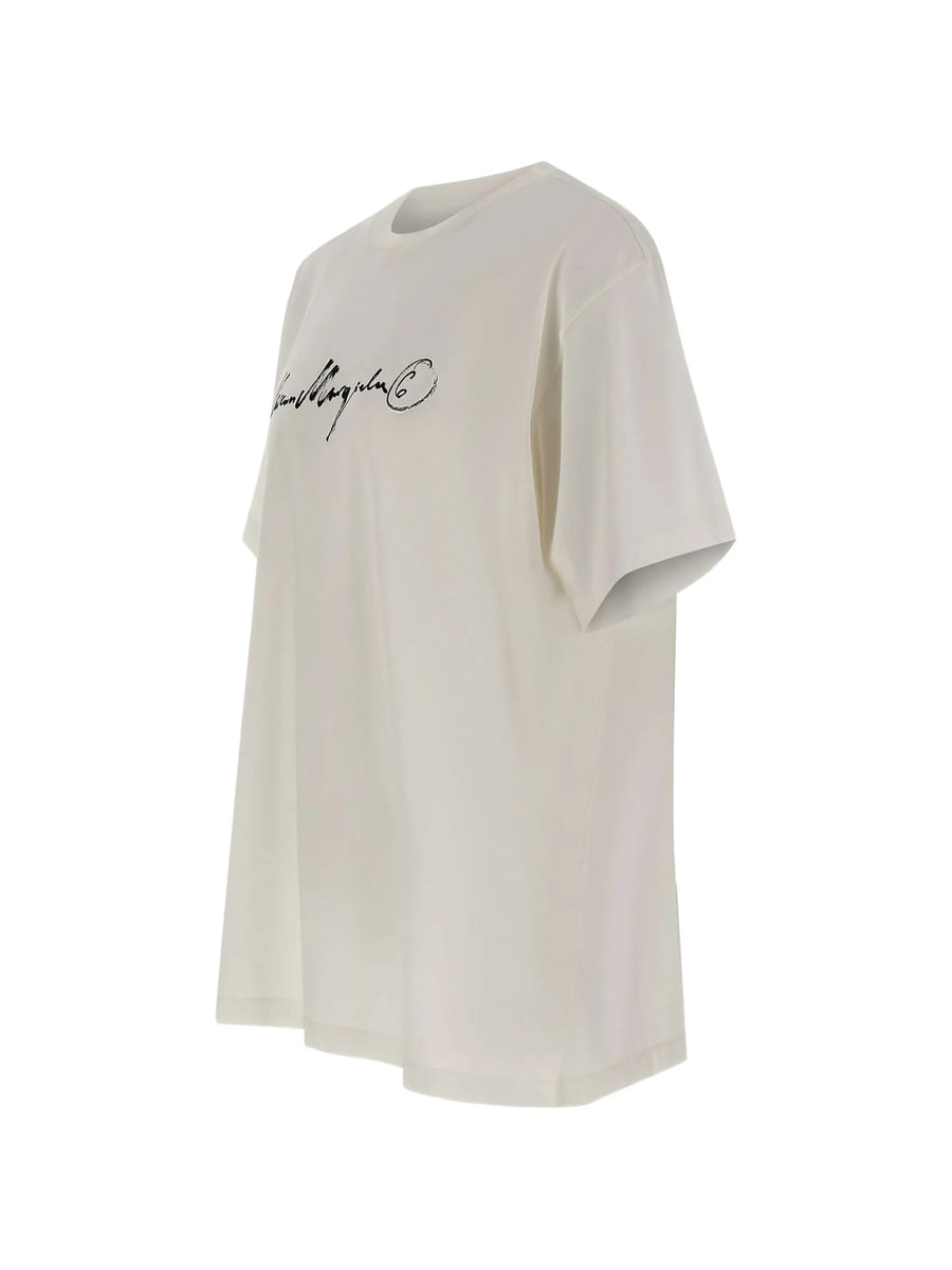 MM6 Maison Margiela Mm6 Maison Margiela Signature-print T-shirt, view 4