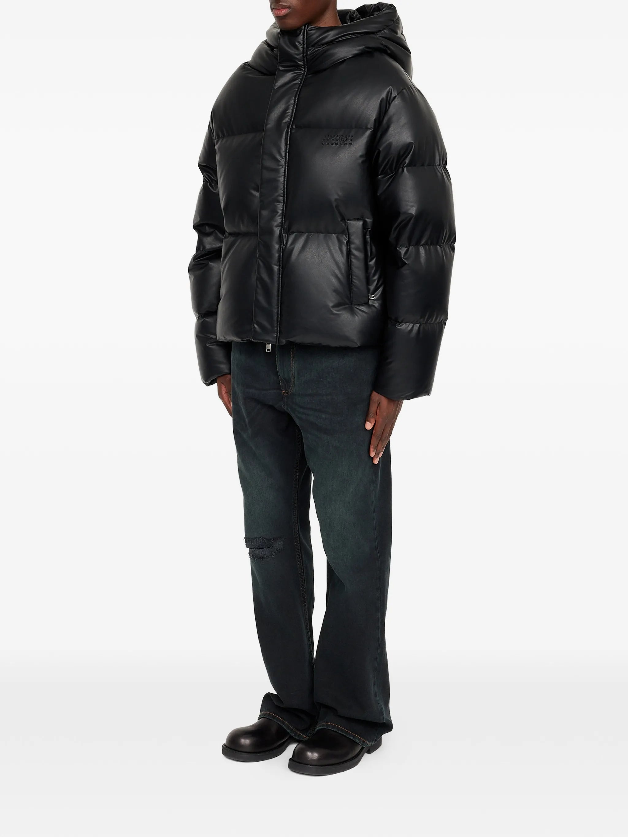 MM6 Maison Margiela Mm6 Maison Margiela Hooded Puffer Jacket, view 2