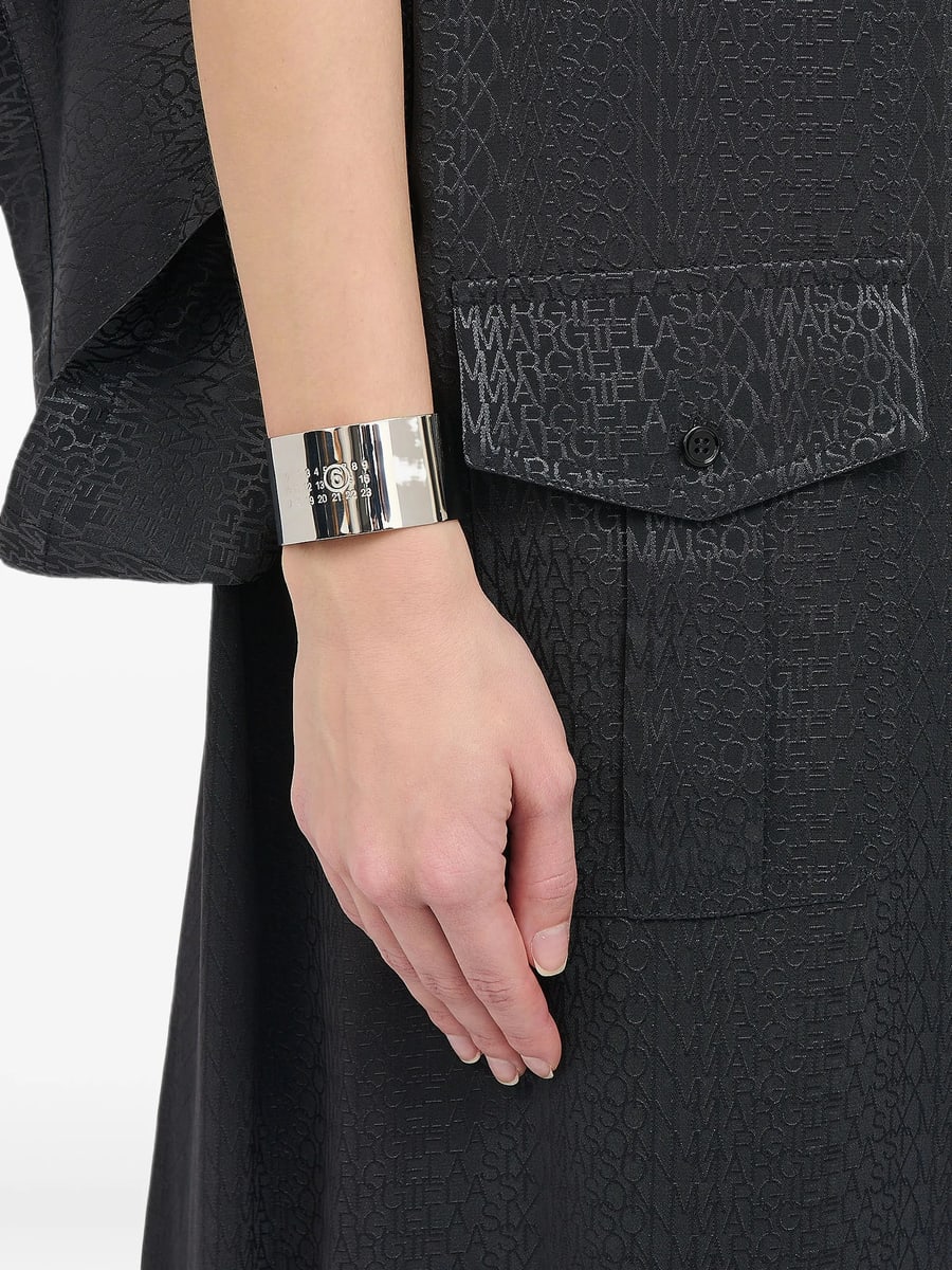 MM6 Maison Margiela Mm6 Maison Margiela Numeric Signature Cuff Bracelet, view 2
