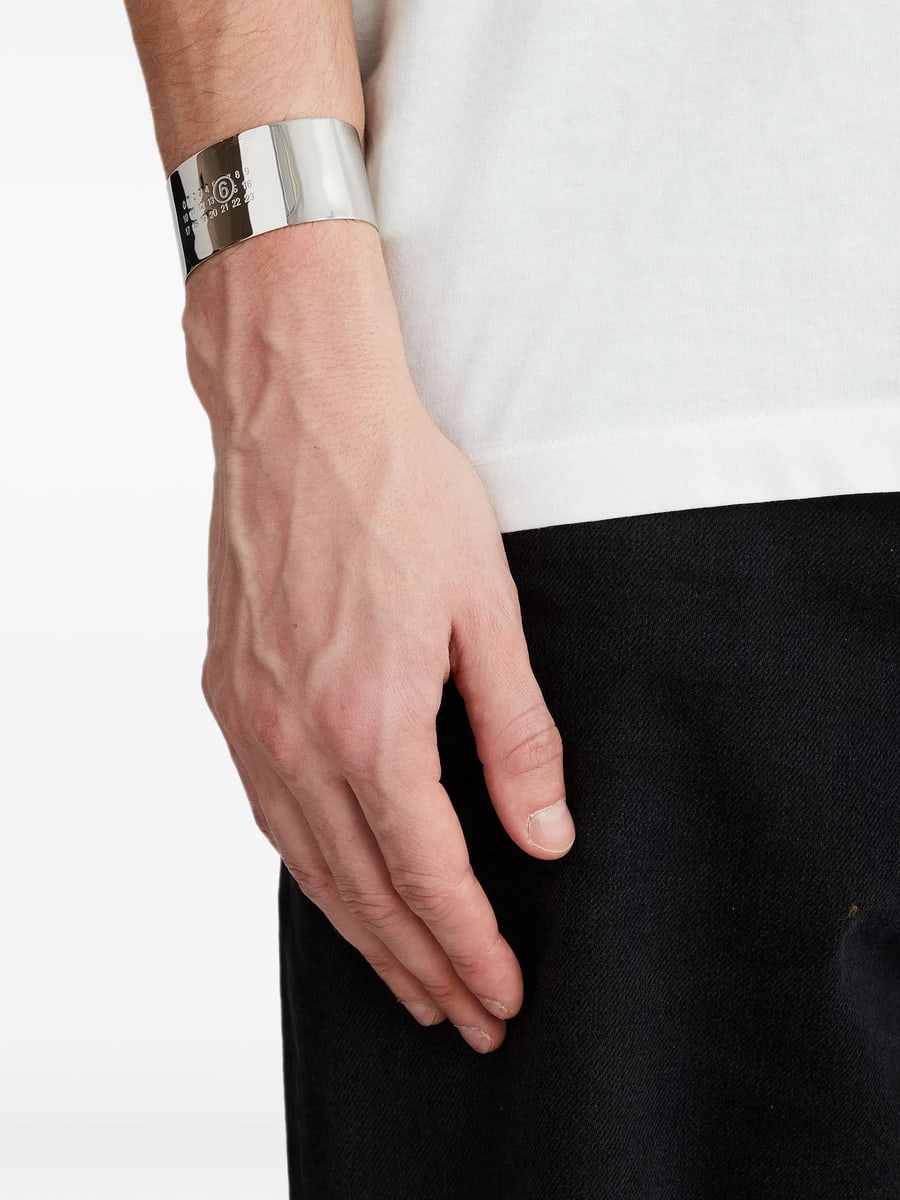 MM6 Maison Margiela Mm6 Maison Margiela Numeric Signature Cuff Bracelet, view 3