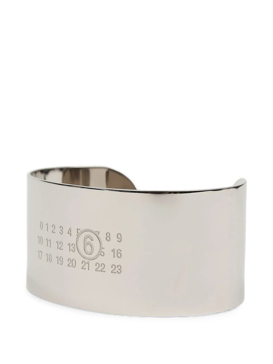 MM6 Maison Margiela Mm6 Maison Margiela Numeric Signature Cuff Bracelet, view 4