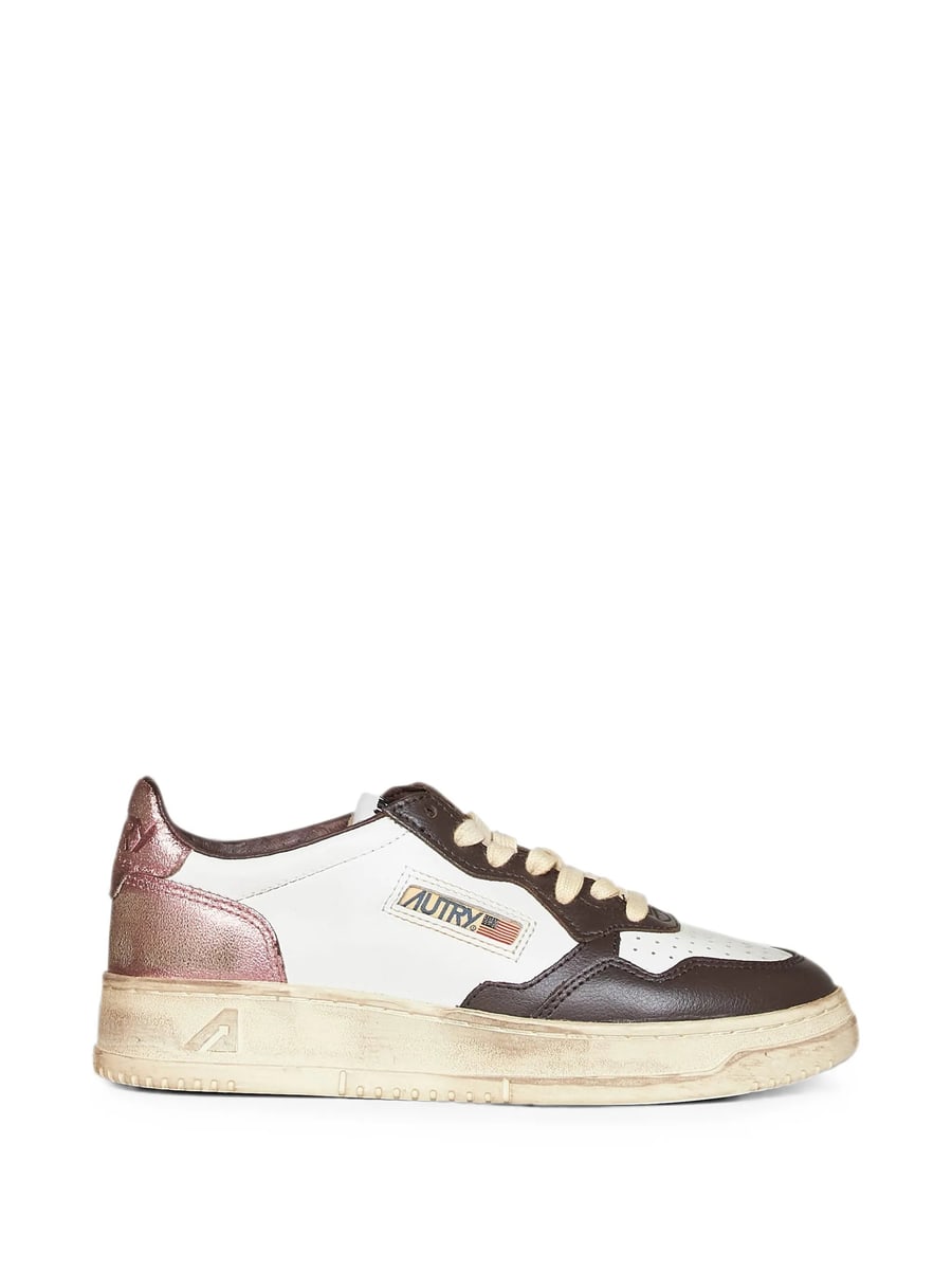 Autry Autry Perforated-toe Metallic-insert Sneakers