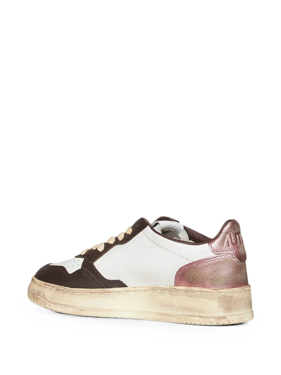 Autry Autry Perforated-toe Metallic-insert Sneakers, view 3