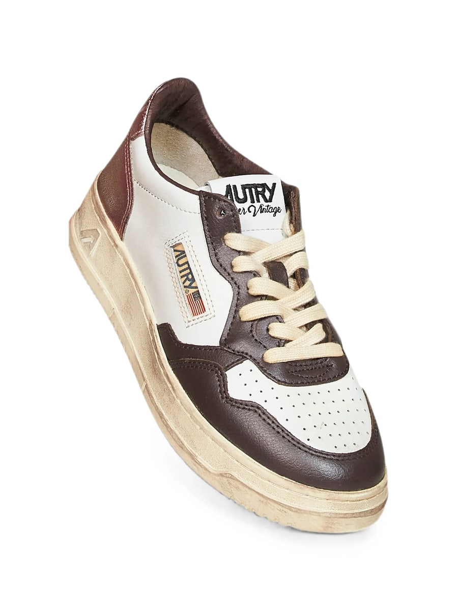 Autry Autry Perforated-toe Metallic-insert Sneakers, view 4