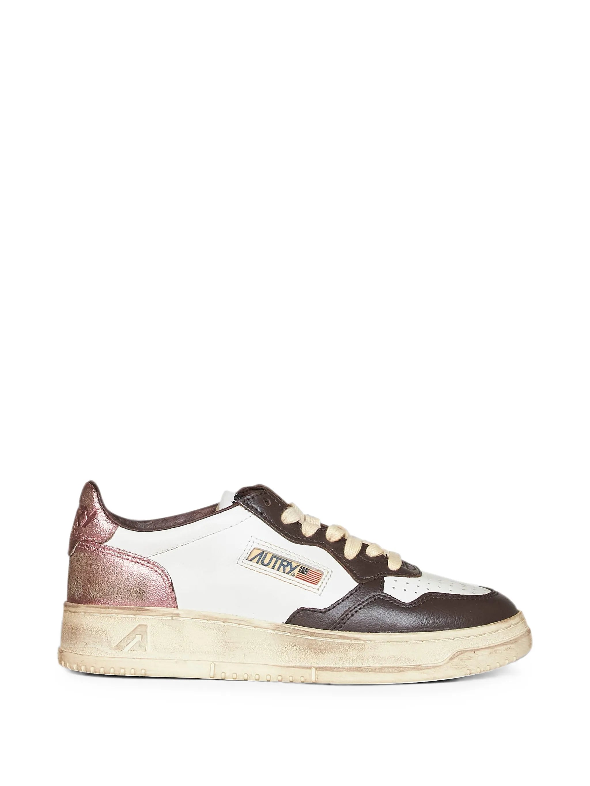 Autry Autry Perforated-toe Metallic-insert Sneakers
