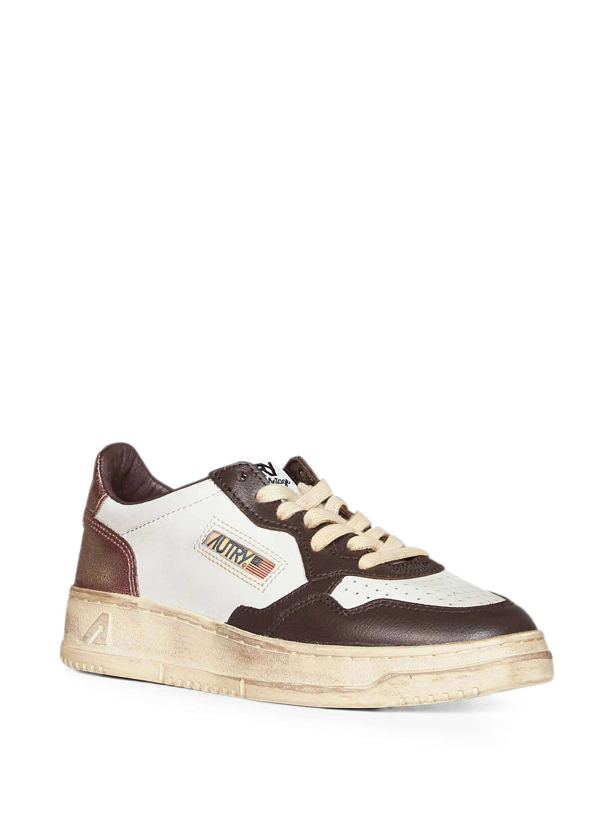 Autry Autry Perforated-toe Metallic-insert Sneakers, view 2