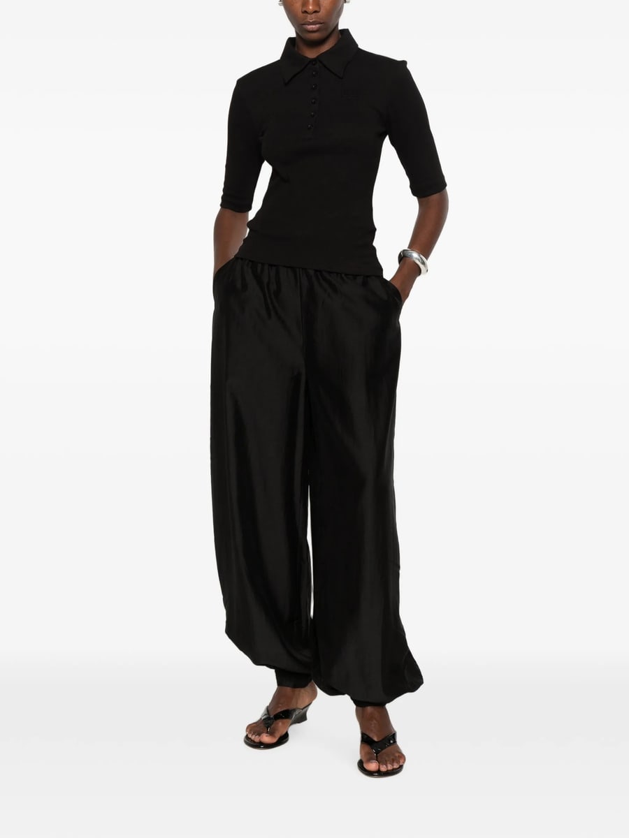 Gestuz Gestuz Drew Ribbed-knit Polo Shirt, view 5