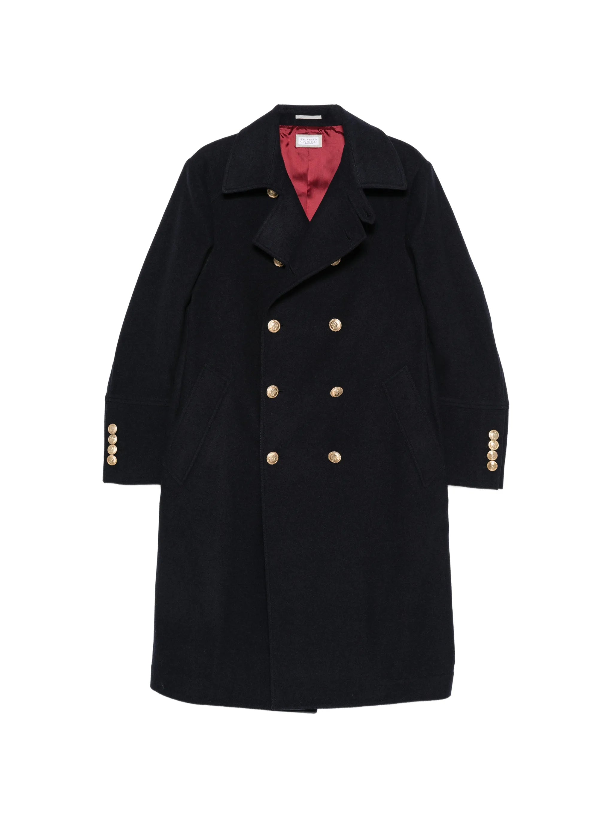 Brunello Cucinelli Brunello Cucinelli Double-breasted Crest-button Coat
