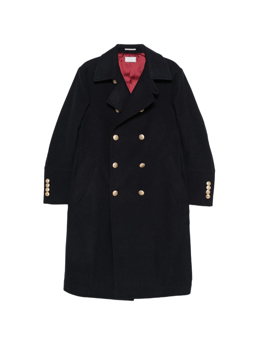 Brunello Cucinelli Brunello Cucinelli Double-breasted Crest-button Coat