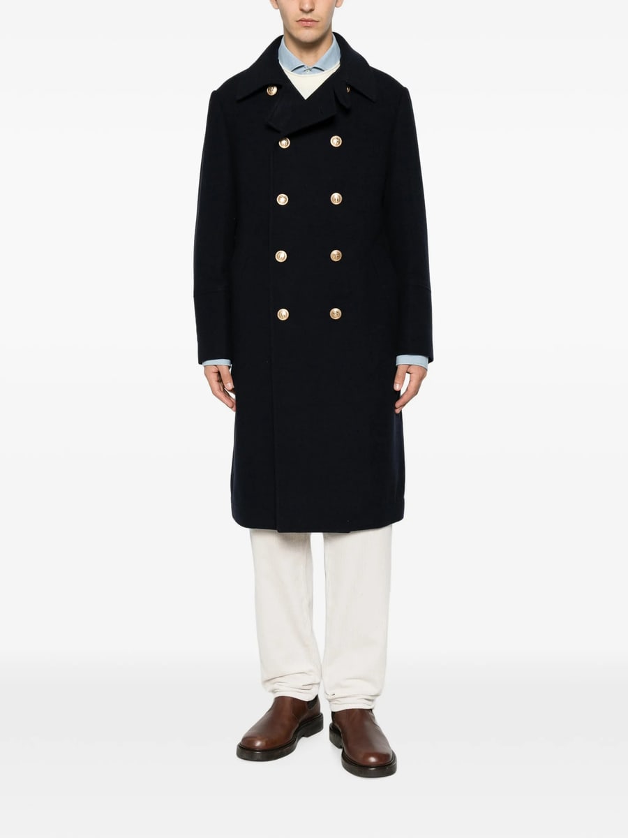 Brunello Cucinelli Brunello Cucinelli Double-breasted Crest-button Coat, view 2