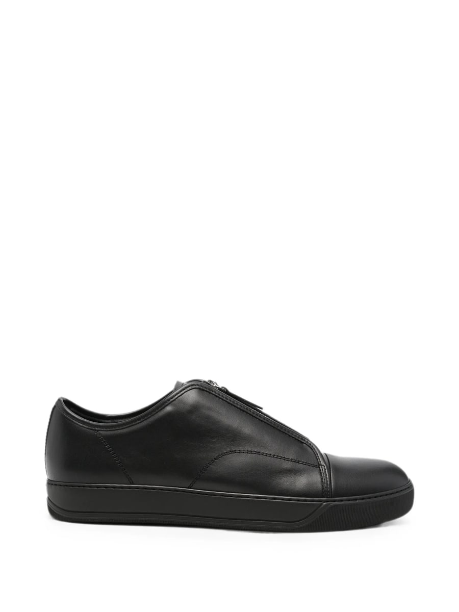 Lanvin Lanvin Zip-front Leather Sneakers