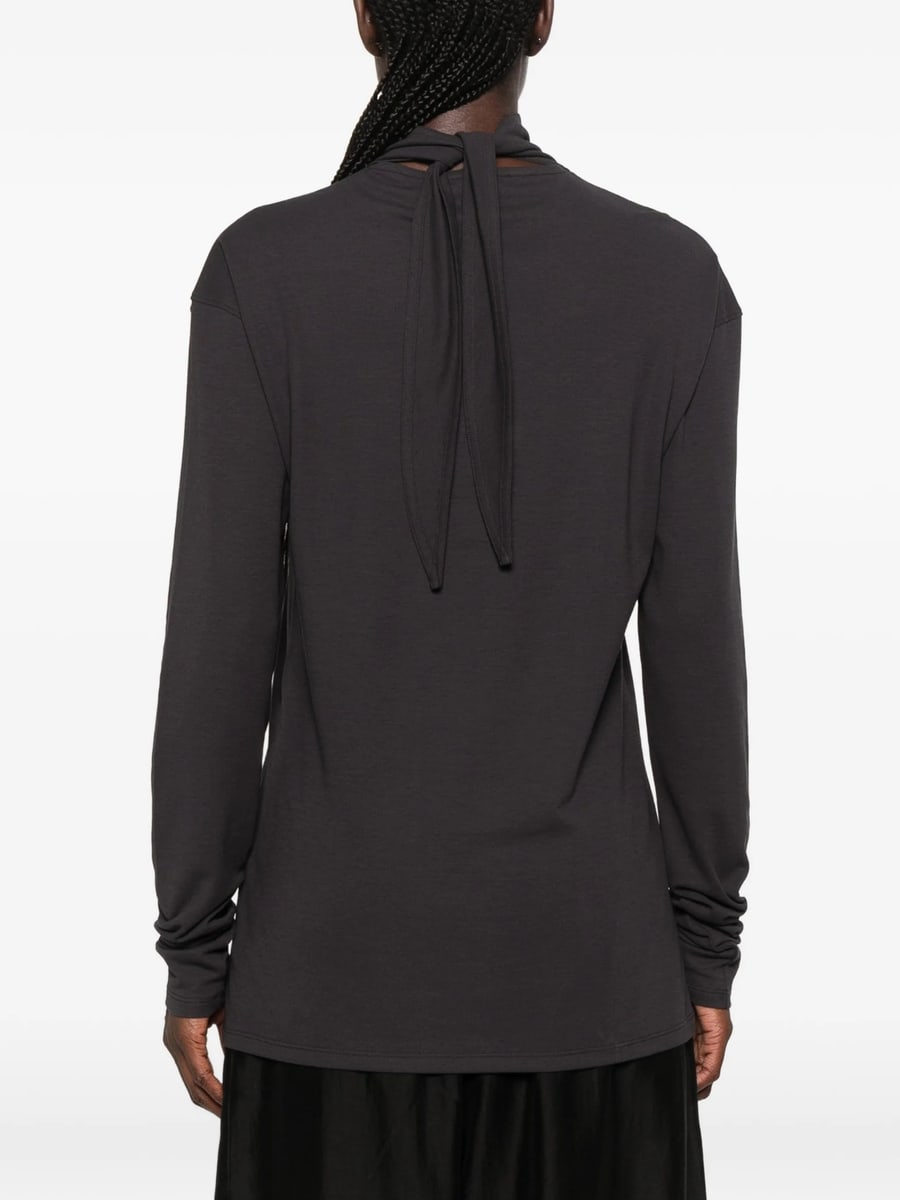Lemaire Lemaire Tie-fastening T-shirt, view 4