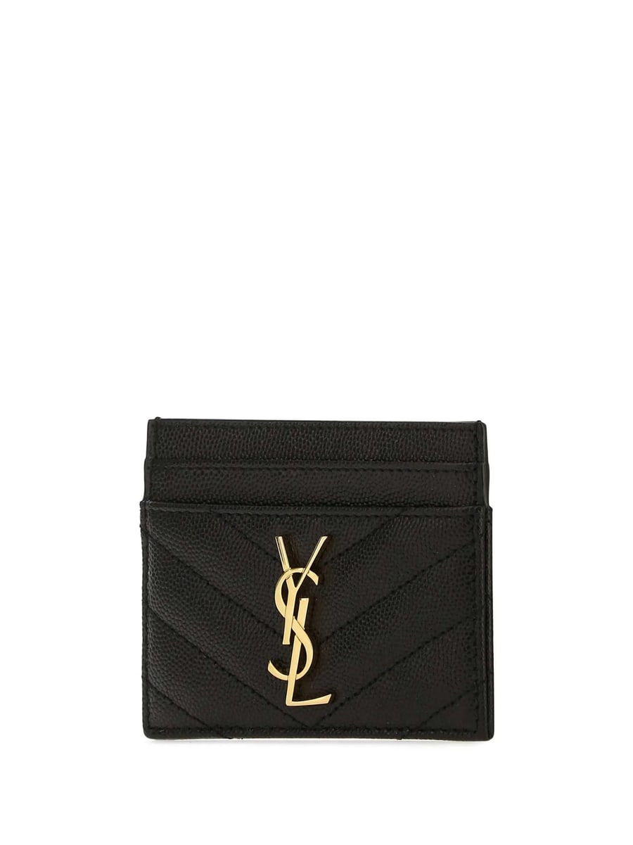 Saint Laurent Saint Laurent Cassandre Matelassé Cardholder, view 3