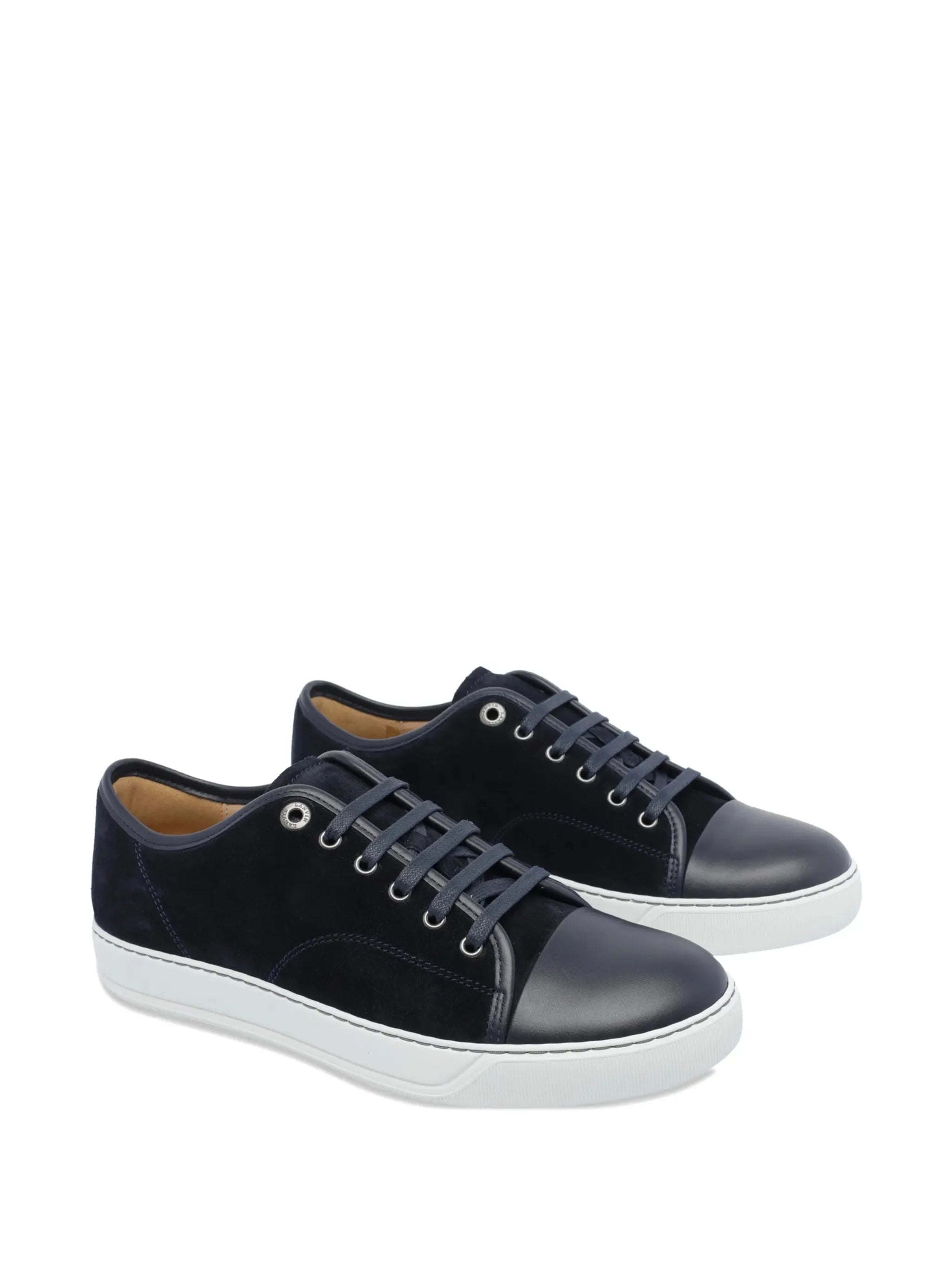 Lanvin Lanvin Suede Lace-up Sneakers, view 2