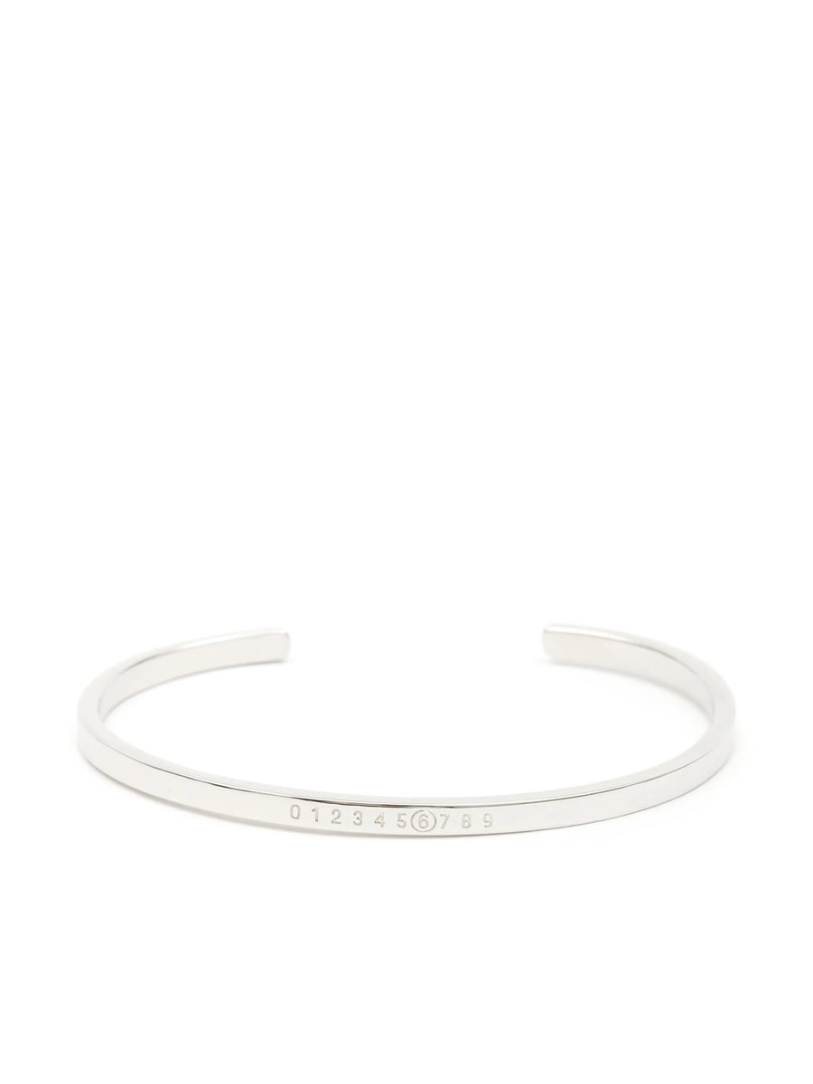 MM6 Maison Margiela Mm6 Maison Margiela Minimal  Numeric-signature Cuff Bracelet