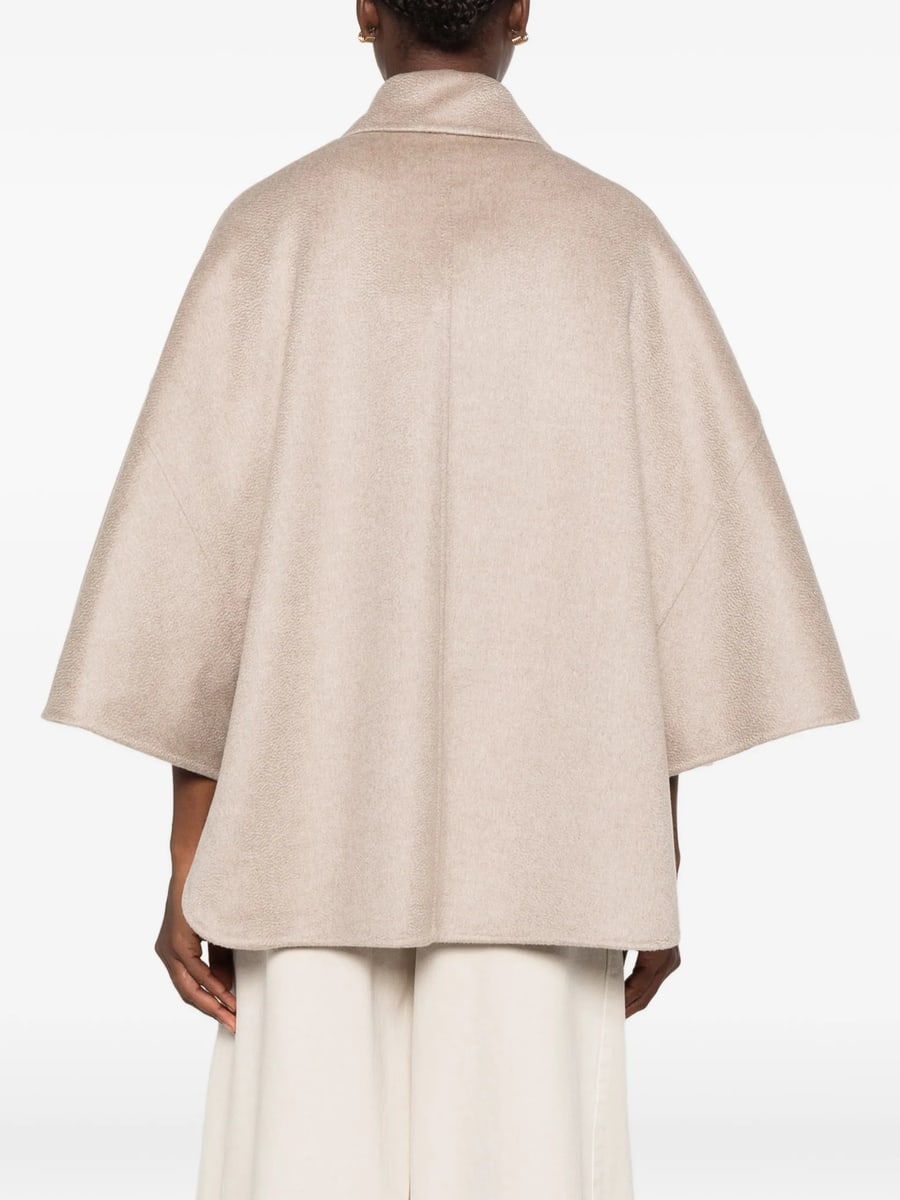 Max Mara Max Mara Aospite Double-breasted Cape-style Jacket, view 4