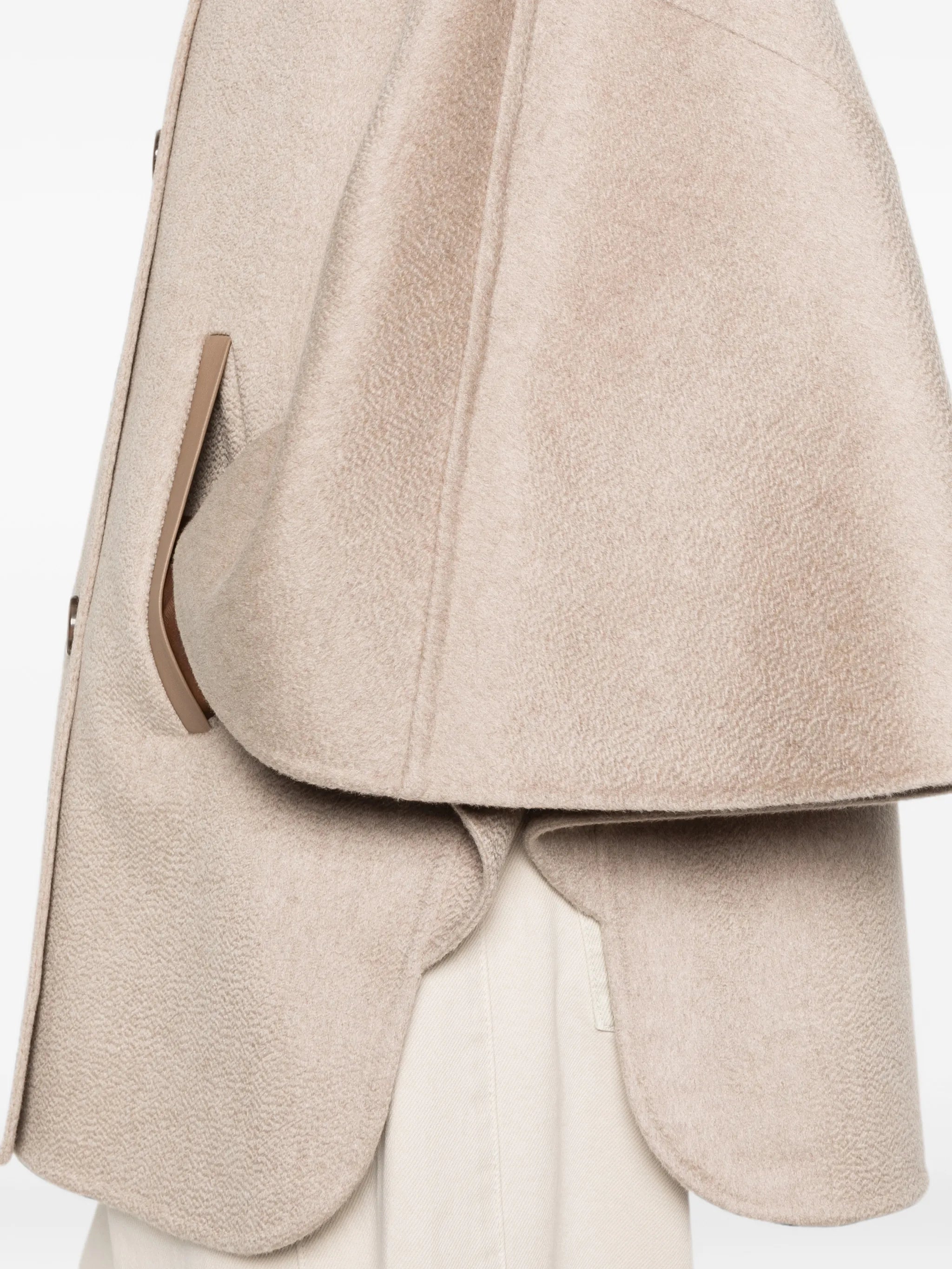 Max Mara Max Mara Aospite Double-breasted Cape-style Jacket, view 2