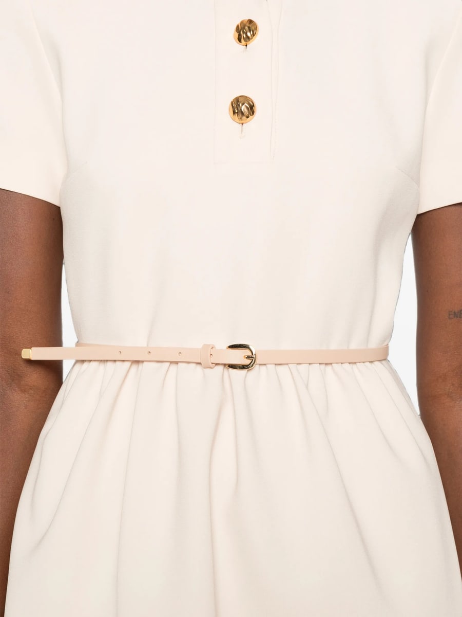 Max Mara Studio Max Mara Studio Belted Button-front Mini Dress, view 2