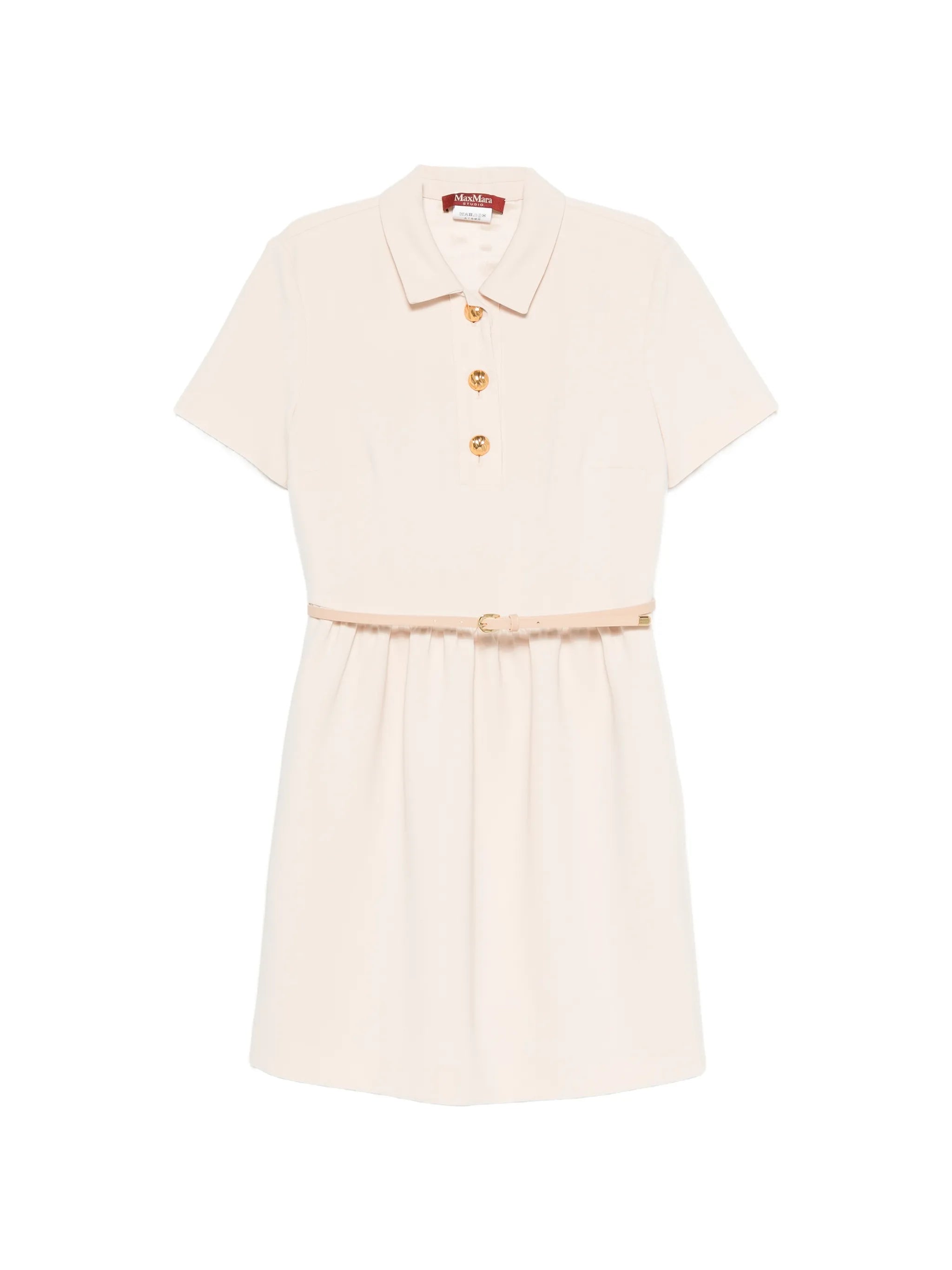 Max Mara Studio Max Mara Studio Belted Button-front Mini Dress