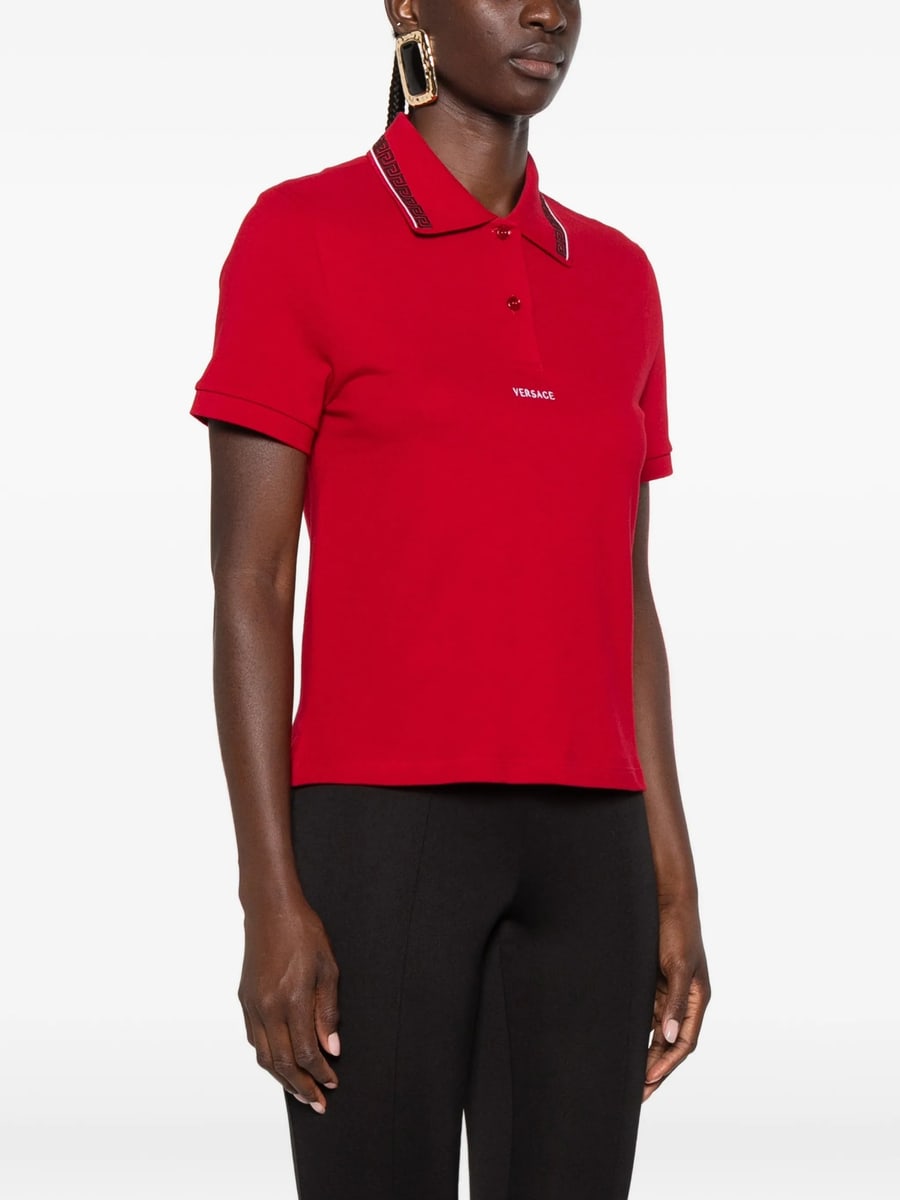 Versace Versace Greca-border Polo Shirt, view 5