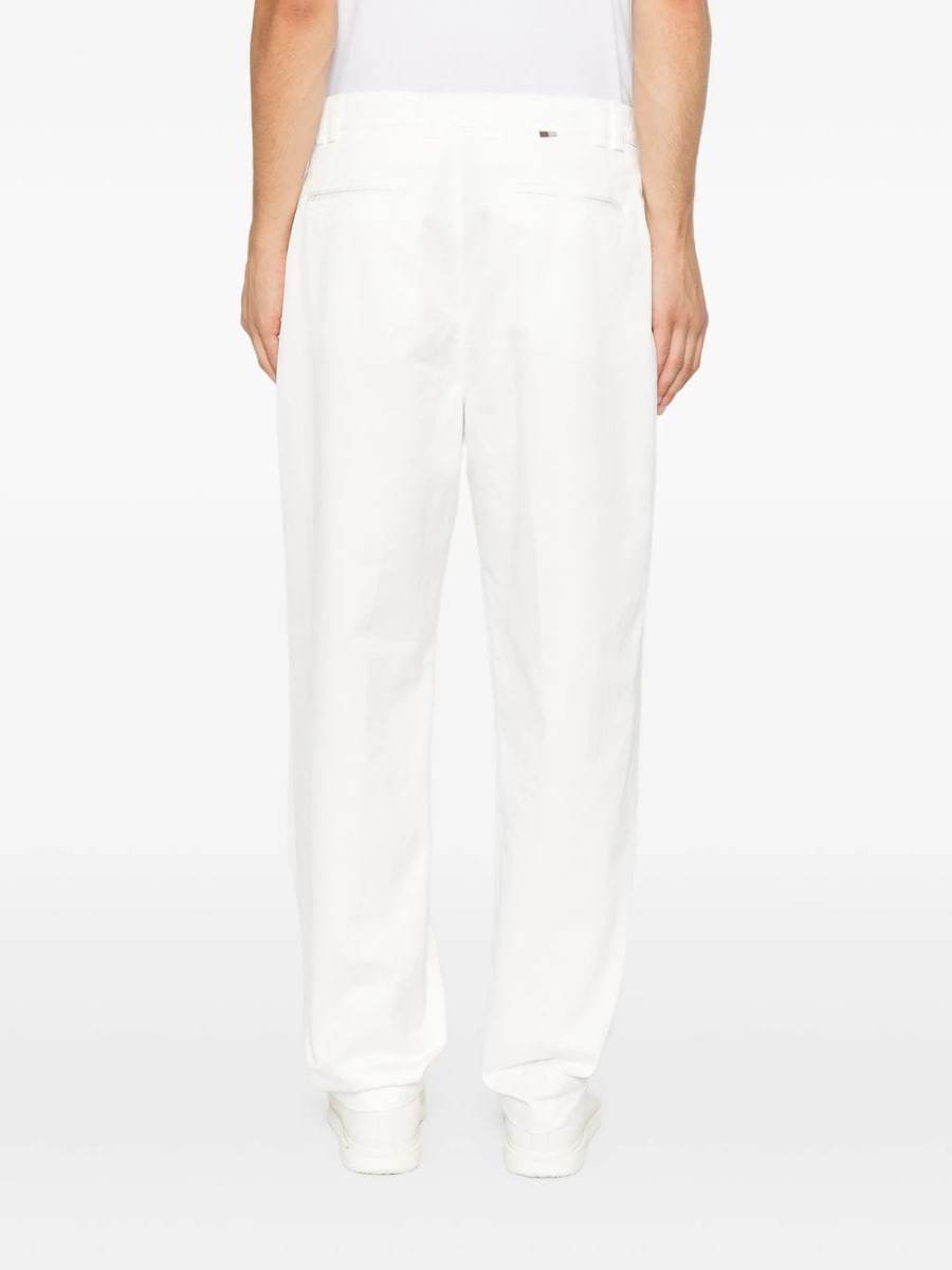 Canali Canali Pleated Straight-leg Trousers, view 4