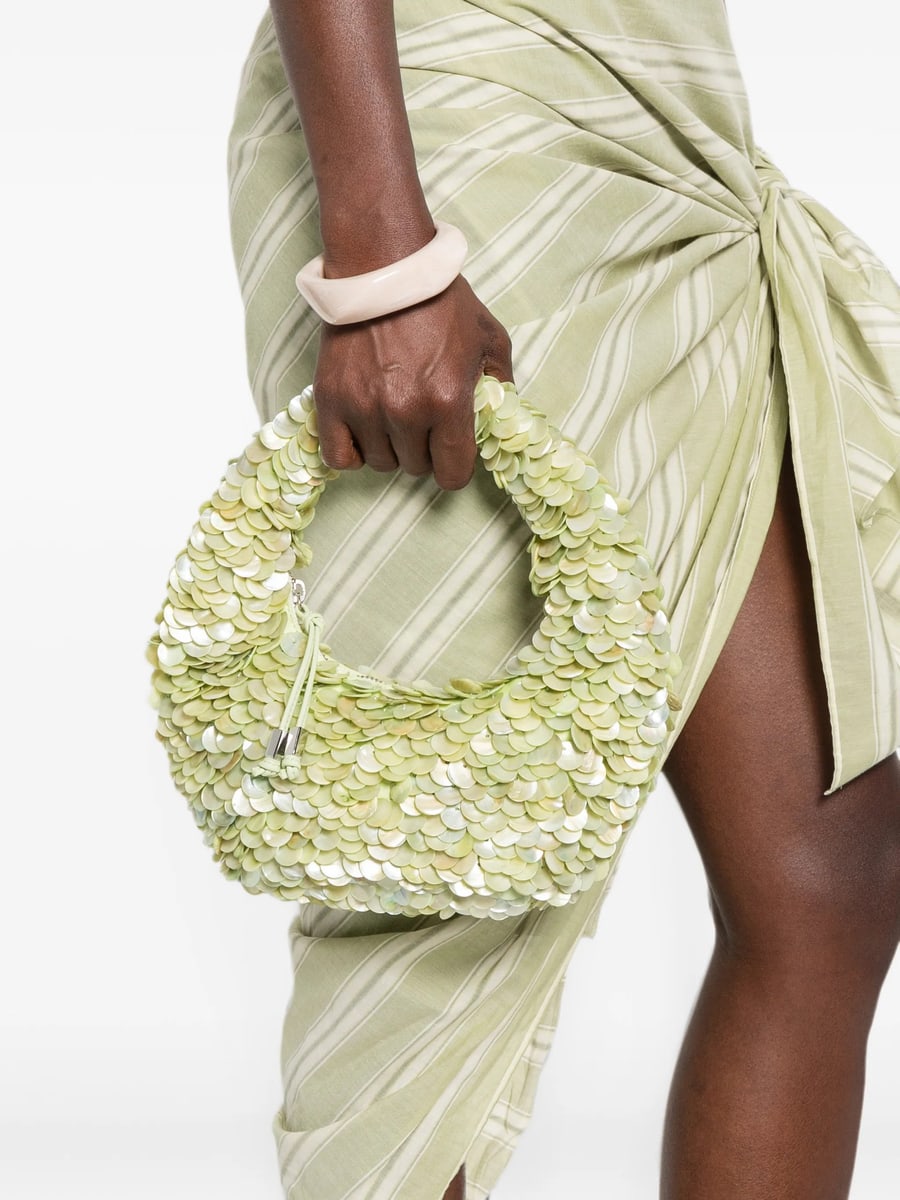 Staud Staud Reef Sequin-embellished Tote Bag, view 4