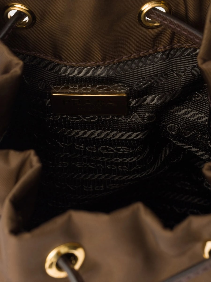 Prada Prada Duet Re-nylon Bucket Bag, view 6