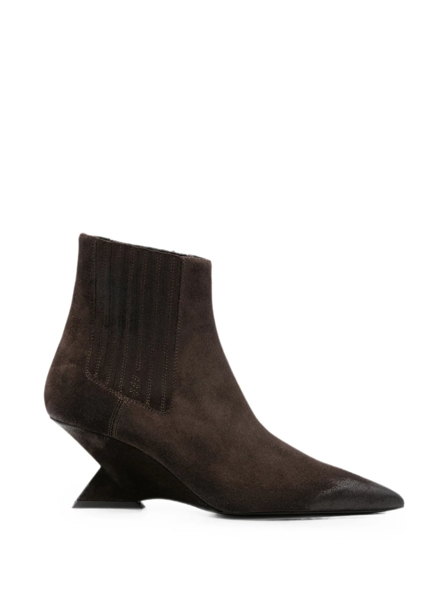The Attico The Attico Cheope Pointed-toe Ankle Boots