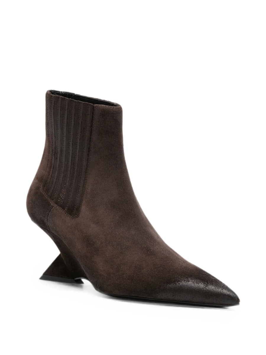 The Attico The Attico Cheope Pointed-toe Ankle Boots, view 2