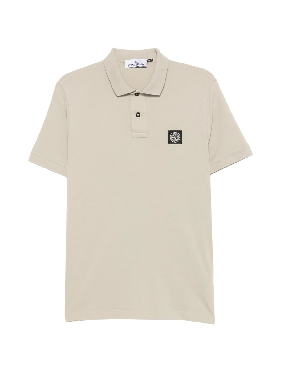Stone Island Stone Island Logo-patch Piqué Polo Shirt