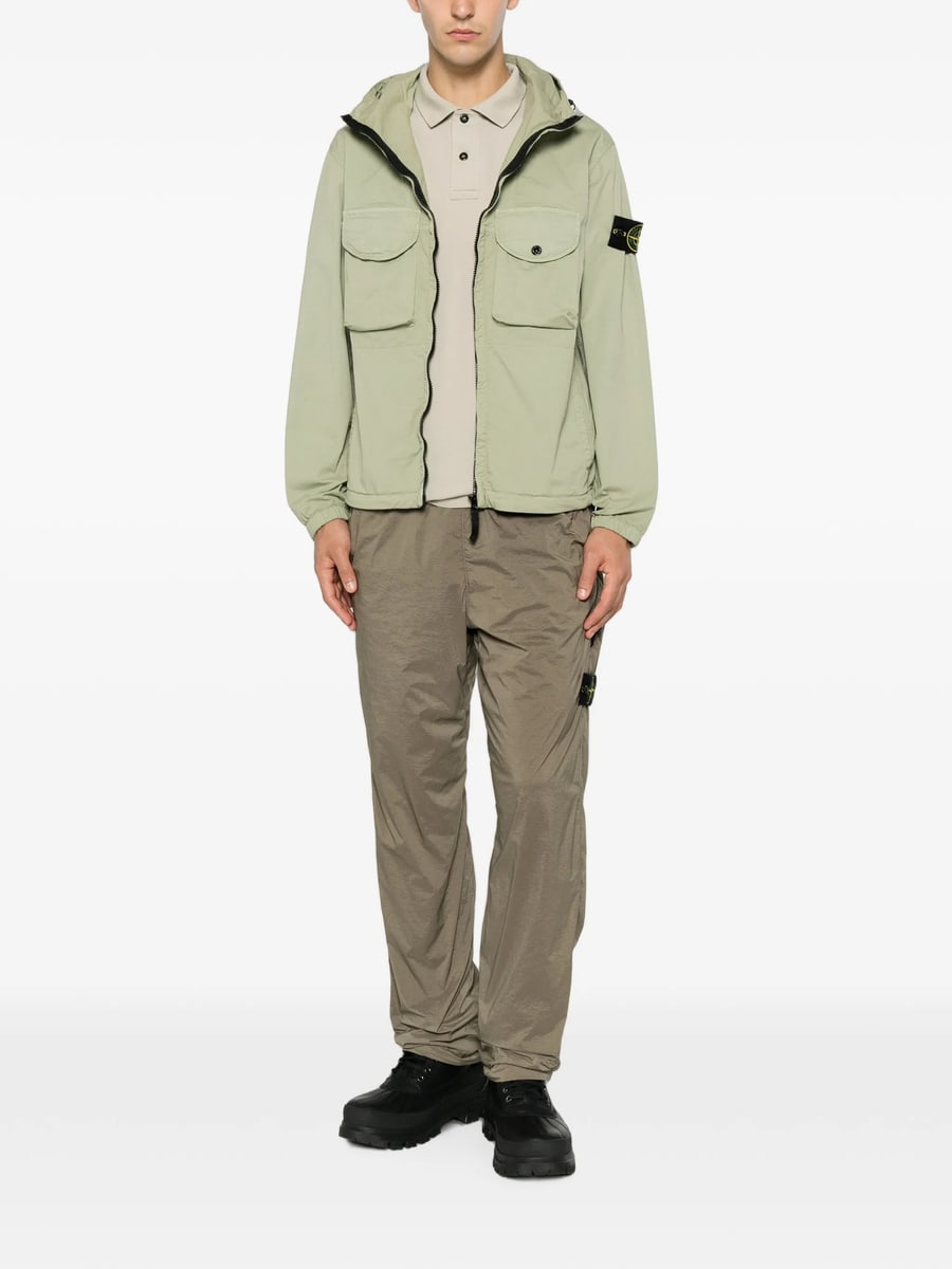 Stone Island Stone Island Logo-patch Piqué Polo Shirt, view 2