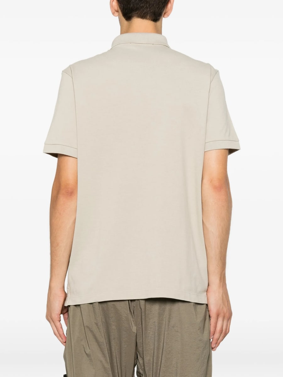 Stone Island Stone Island Logo-patch Piqué Polo Shirt, view 4