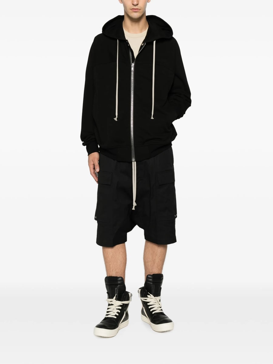 Rick Owens Rick Owens Zip-up Drawstring Hoodie, view 4