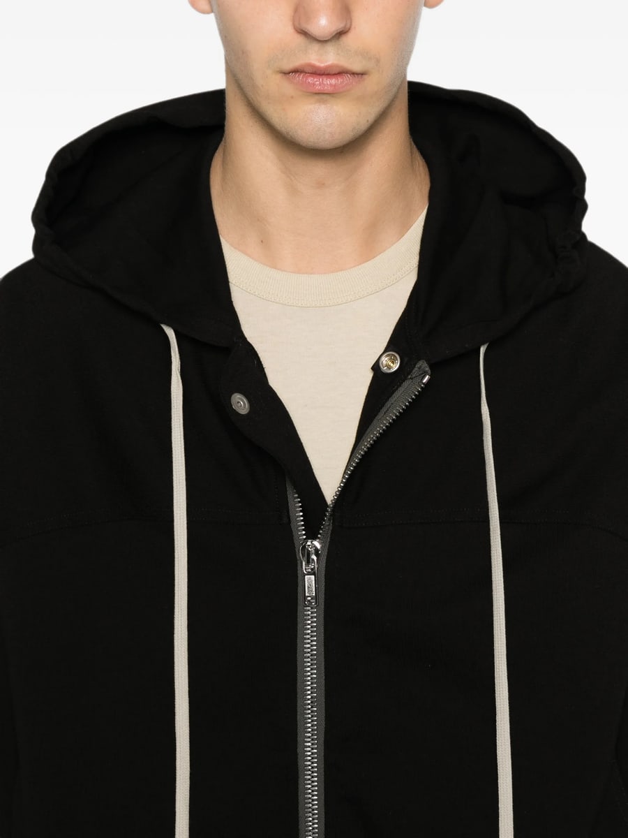 Rick Owens Rick Owens Zip-up Drawstring Hoodie, view 5